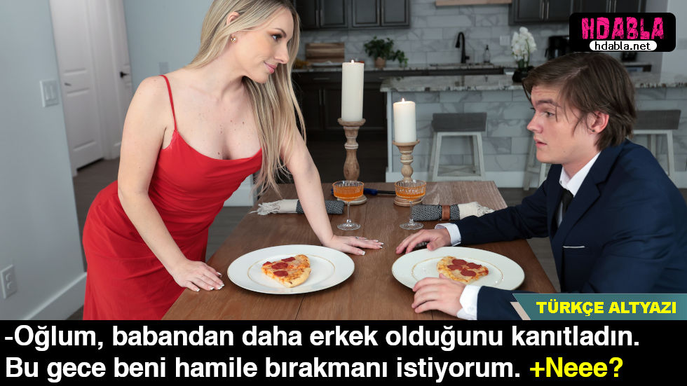 Anneme romantik bir masa hazırladım Gecenin sonunda amını dölledim